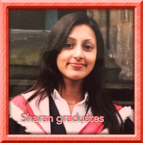 Dr Sharan Uppal graduating